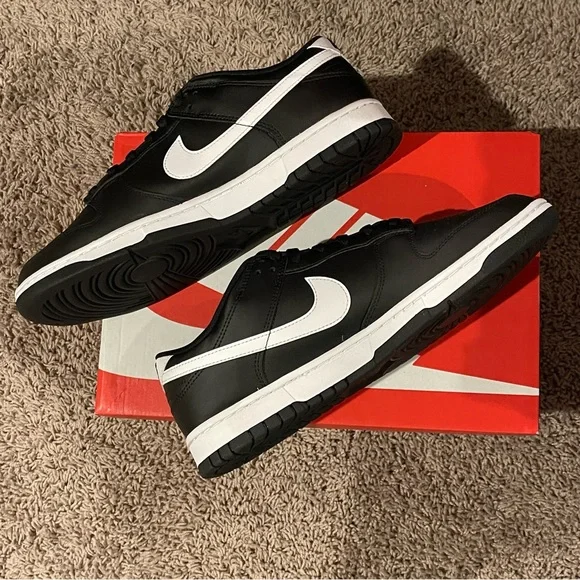 NIB Nike Dunk Low Retro "Black/White" “Black Panda 2.0” - Picture 6 of 10